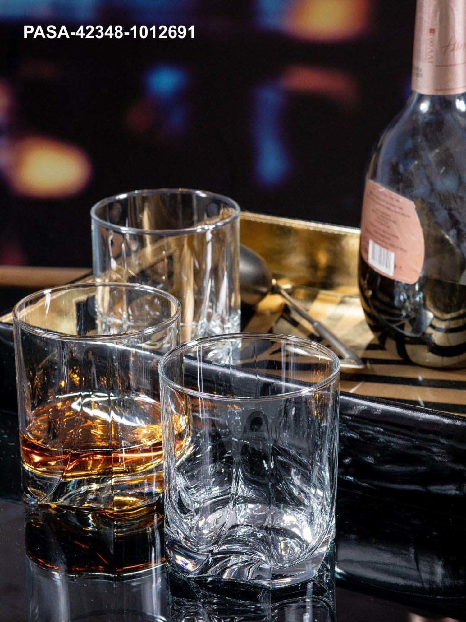 Pasabahce Luna Transparent Glass Tumbler (0.37 L) - Set of 6