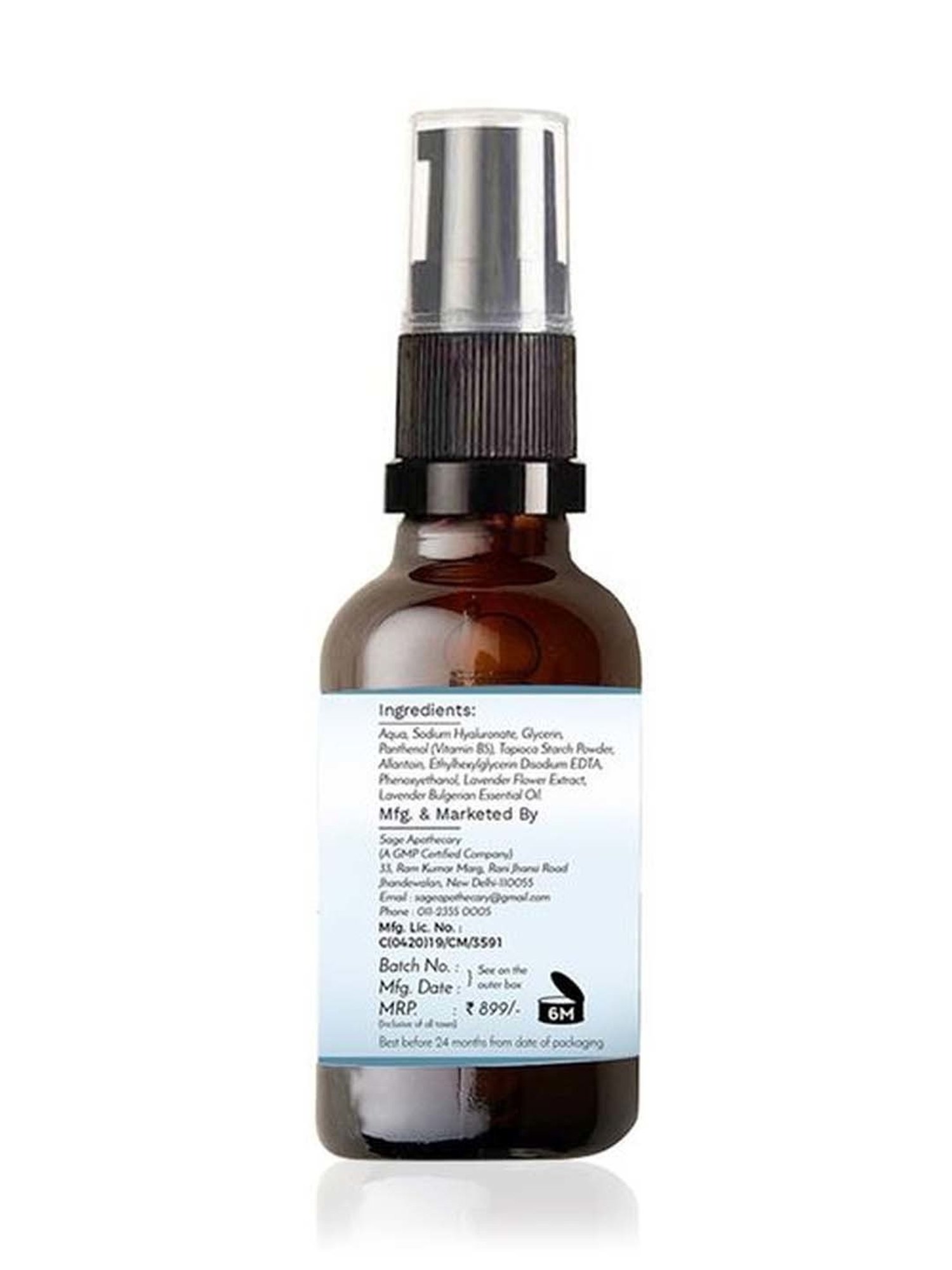 Sage Apothecary Hyaluronic Acid & Belgium Lavender Day Serum - 30 ml