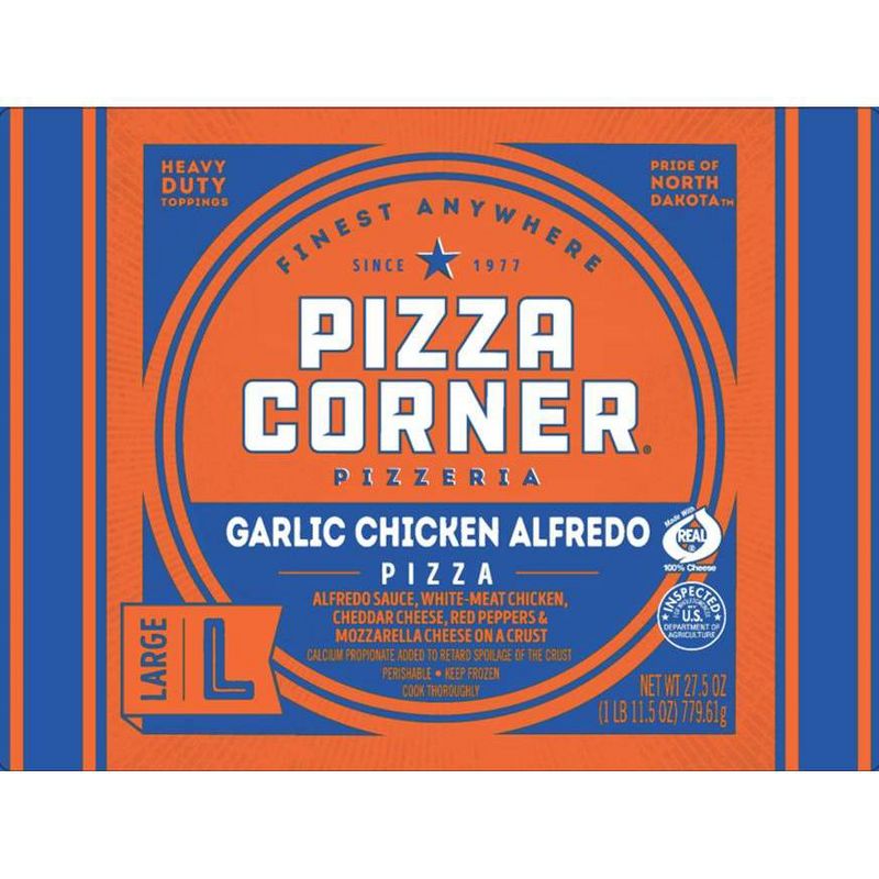 Pizza Corner Chicken Alfredo Frozen Pizza - 27.5oz