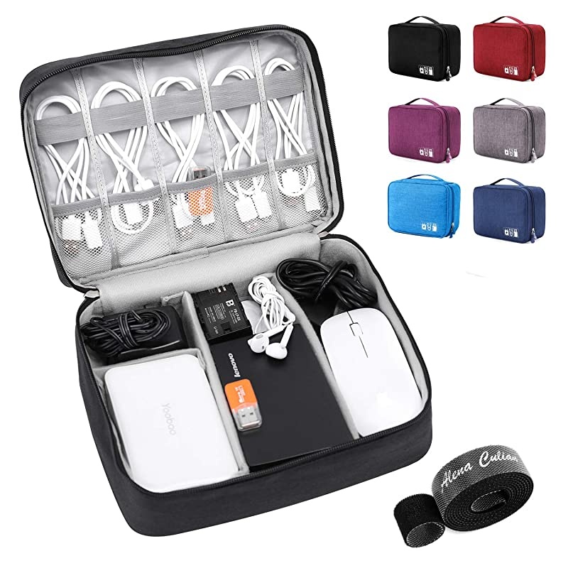 Electronic Organizer Travel Universal Cable Organizer Electronics Accessories Cases for Cable Charger Phone USB SD Card