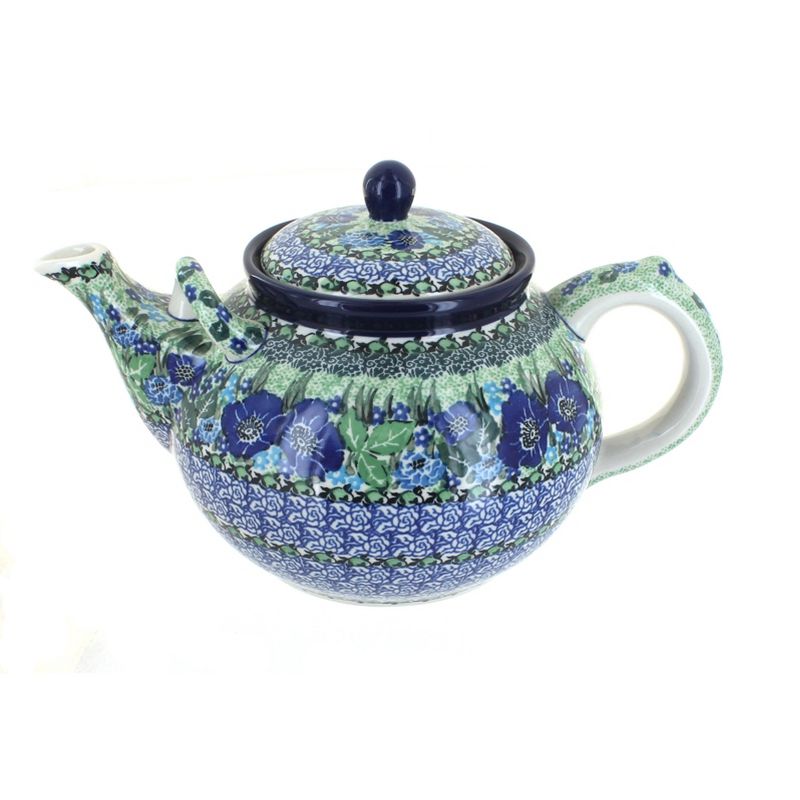 Meritage Botany 5.5 Inch 10 Ounce Stoneware Creamer in Deep Blue