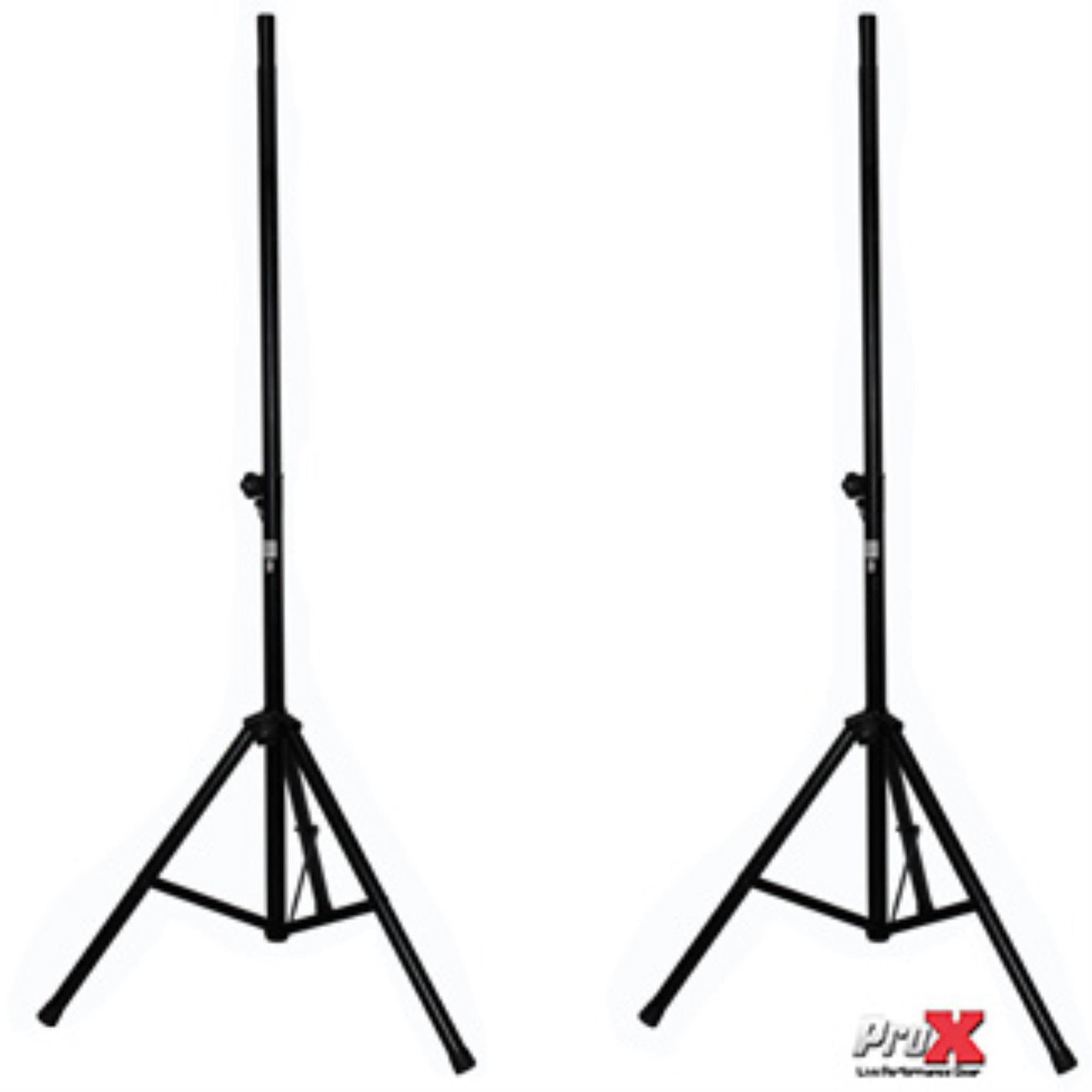 ProX T-SS26P Heavy Duty Speaker Tripod Stand with Double Carry Bag, 8', 2-Pack