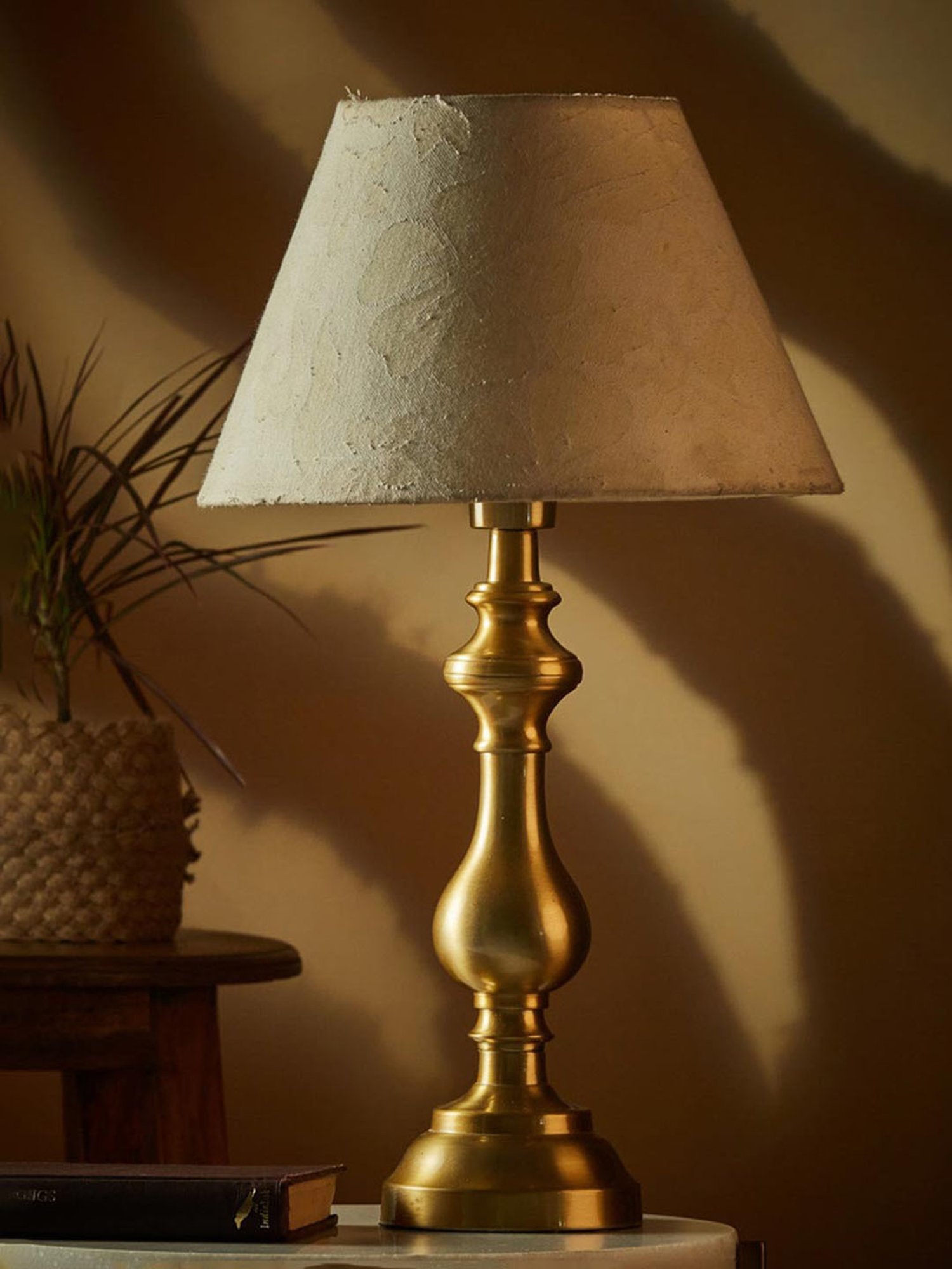 Possini Euro Design Modern Buffet Table Lamp Brushed Steel Tall Gourd White Drum Shade for Dining Room Bedroom Bedside