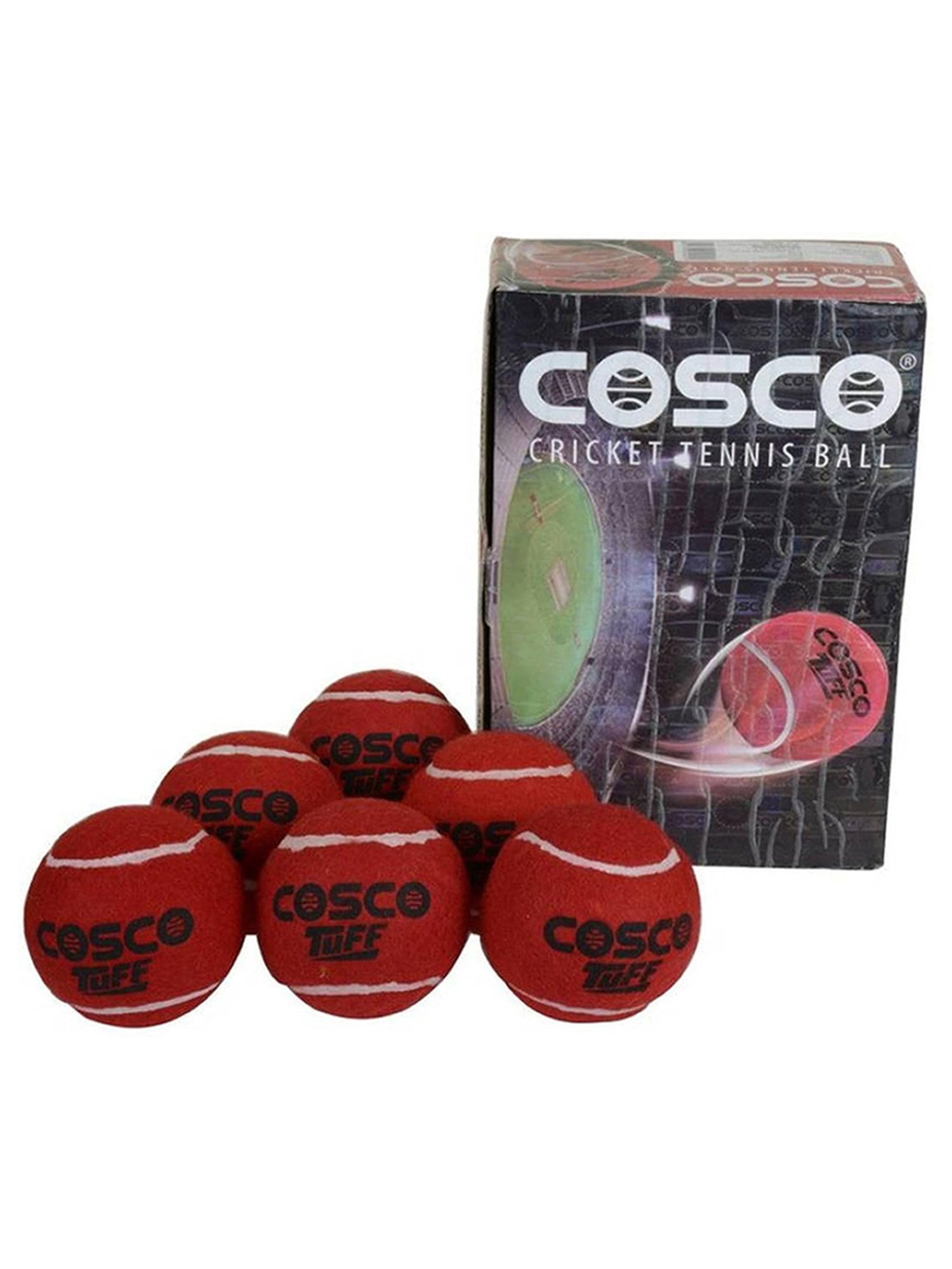 Cosco Tuff Tennis Ball (Red) Size - Standard