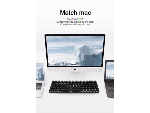 68-Key Wireless Bluetooth/USB Wired Gaming Mechanical Keyboard, Compact 65% Layout LED Backlit