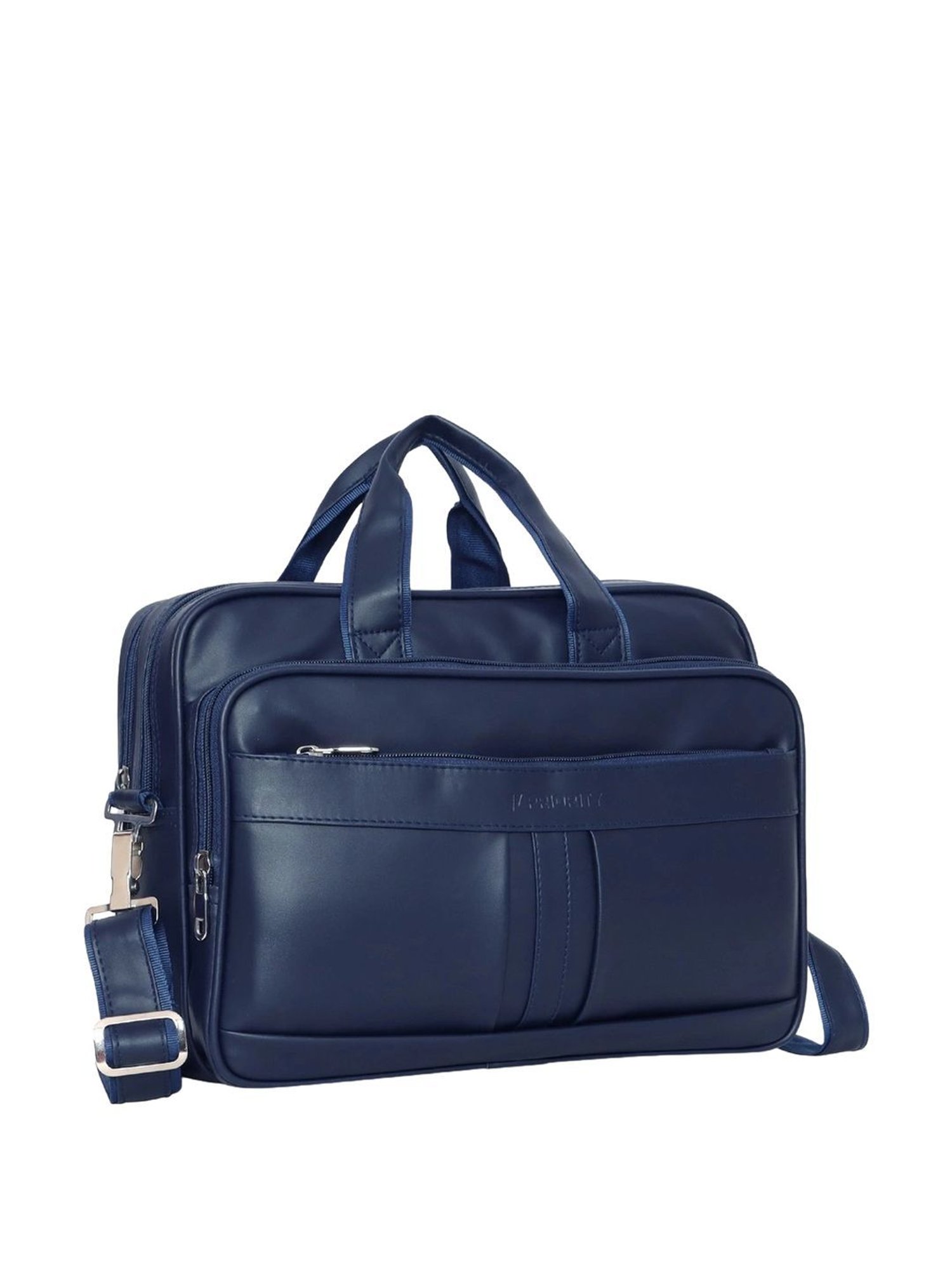 Priority Navy Synthetic Medium Messenger Bag
