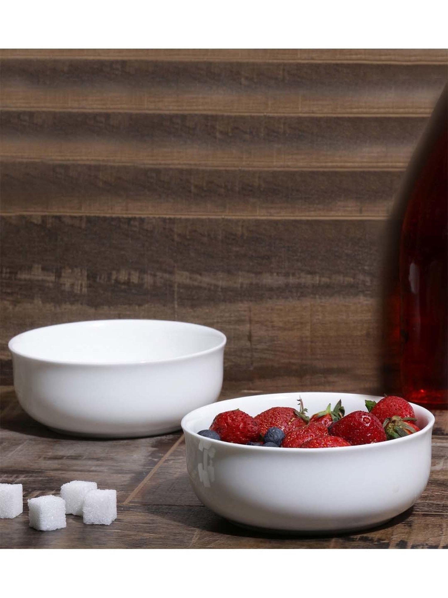 MONNO Cupola White Bone China 22.5 cm Serving Bowl -Set of 1