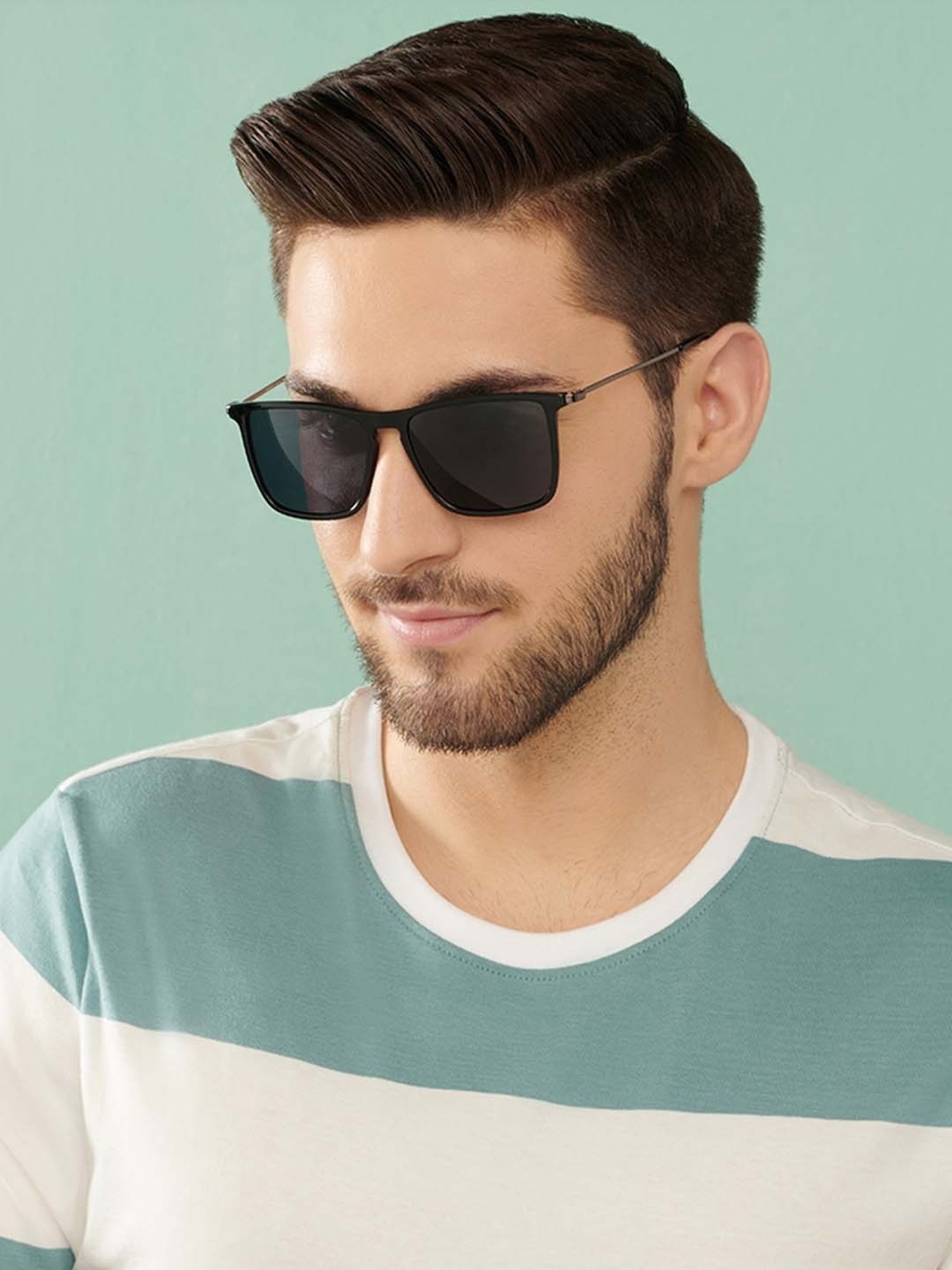 Opium Grey UV Protection Square Sunglasses for Women