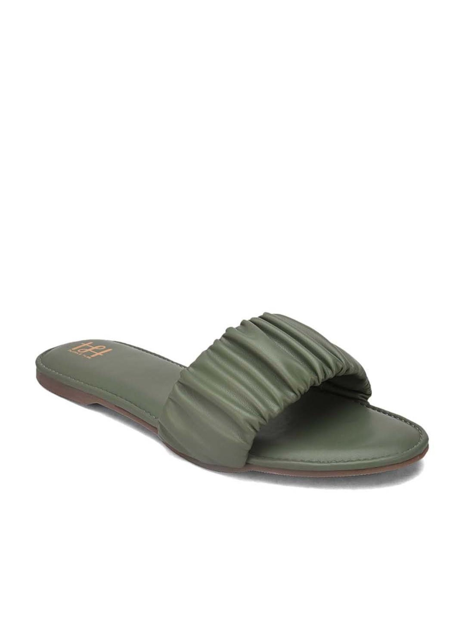 Hydes N Hues Women's Olive Green Casual Sandals