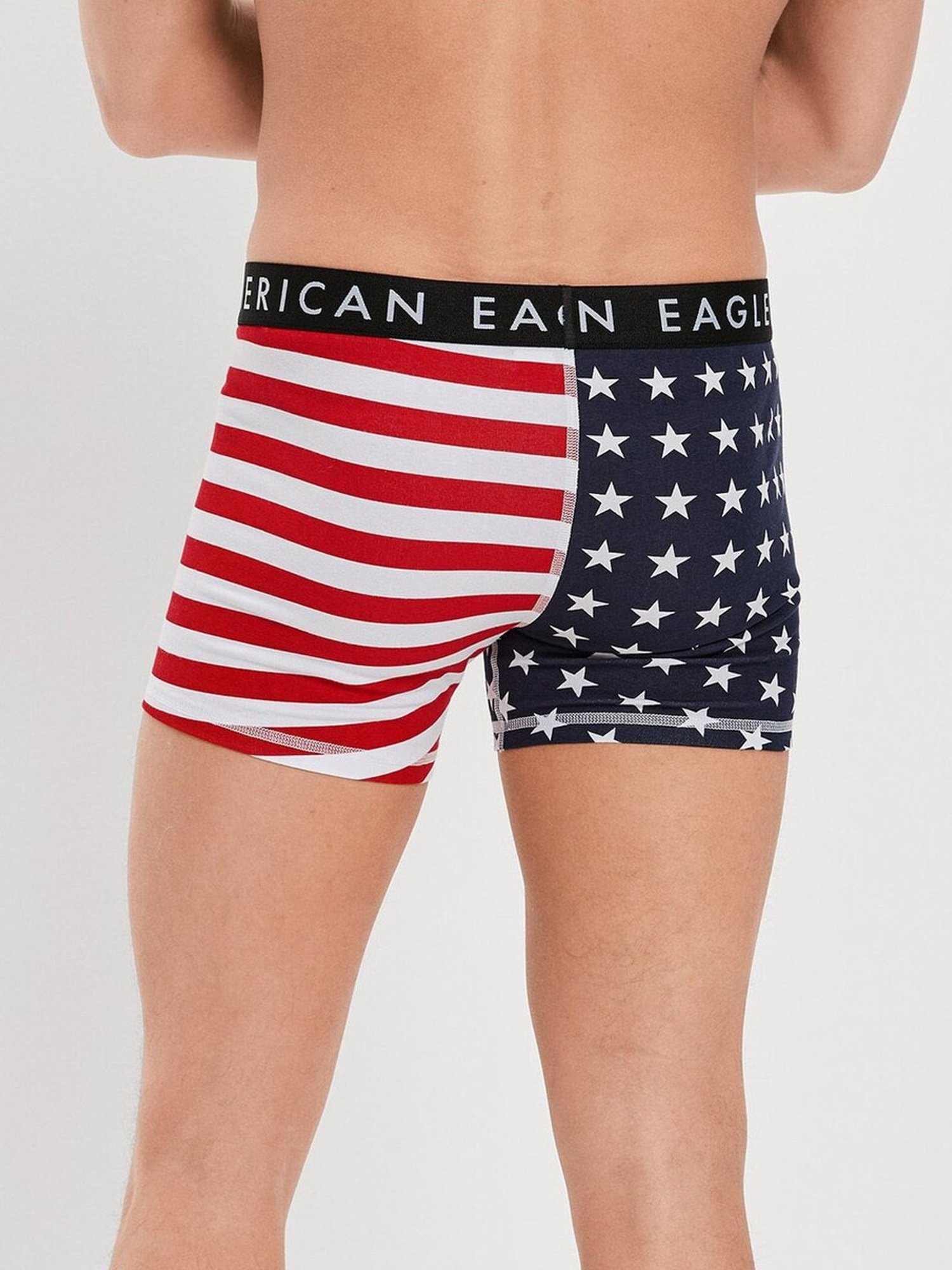 American Eagle Blue Cotton Regular Fit Printed Boxers