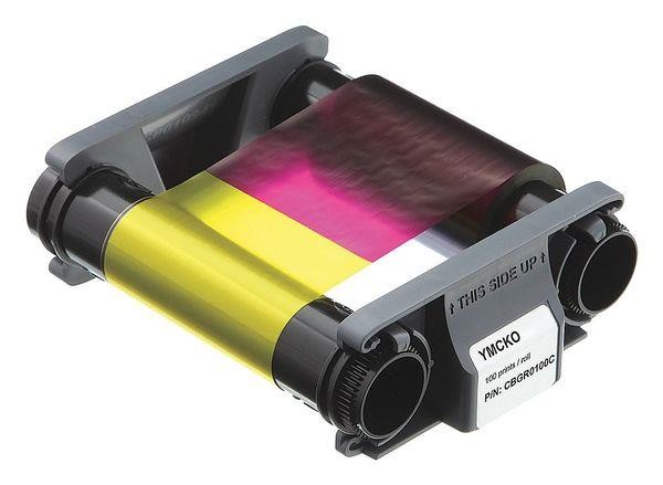 Evolis CBGR0100C High Trust Original Color Ribbons for Badgy100 & 200 - 100 Prints