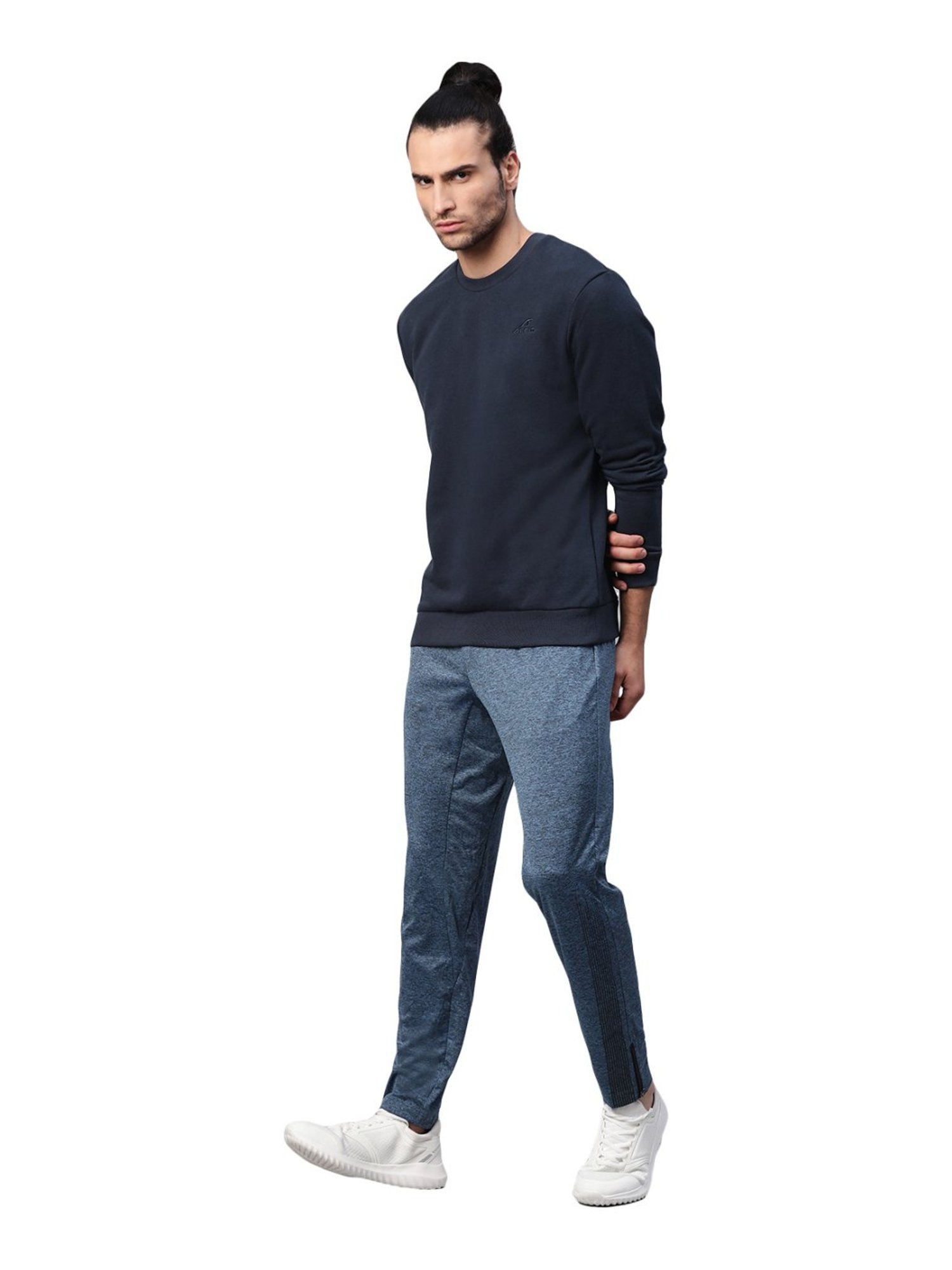 ALCIS Navy Cotton Regular Fit Sweatshirt