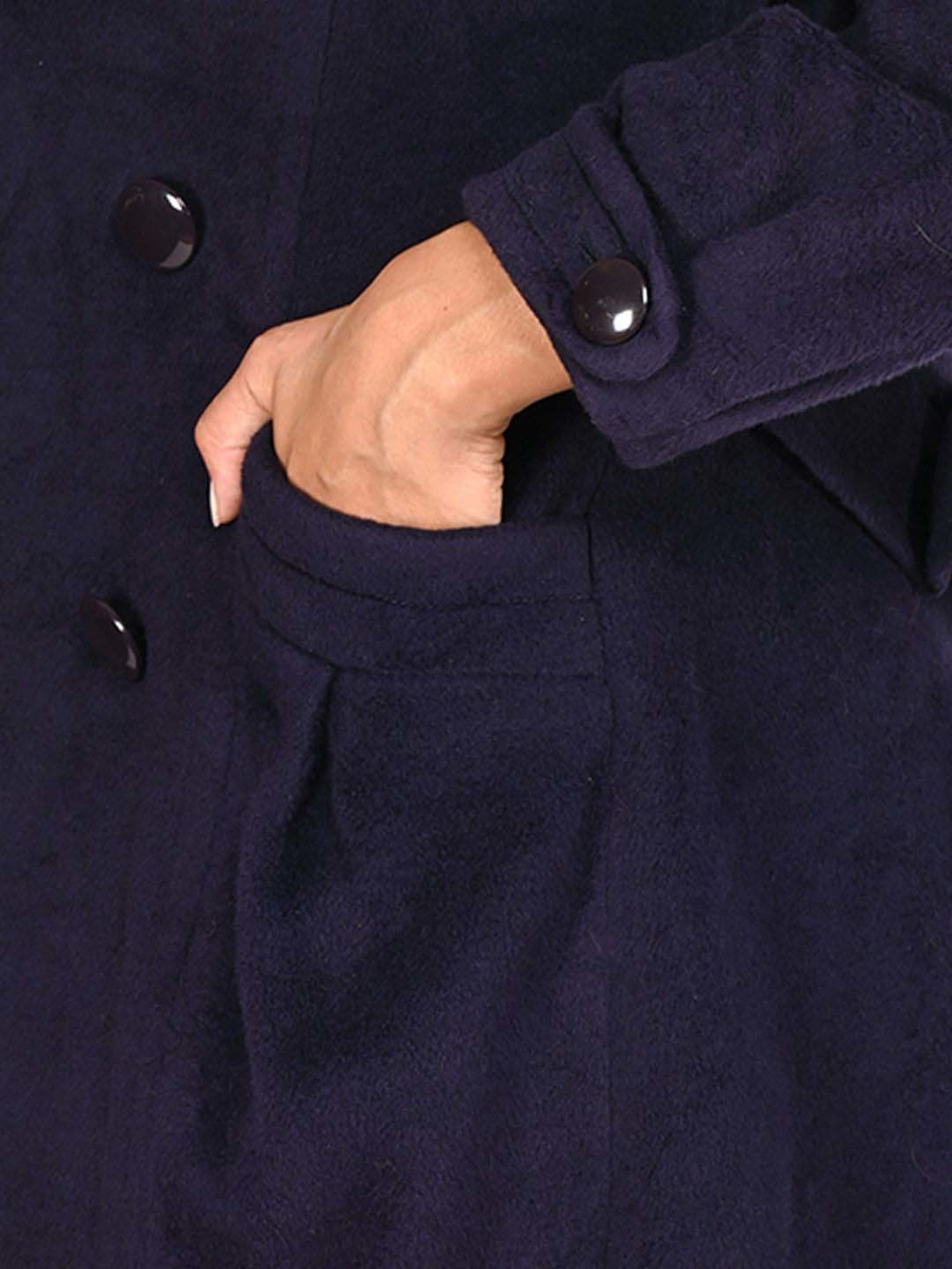 Odette Purple Regular Fit Jacket