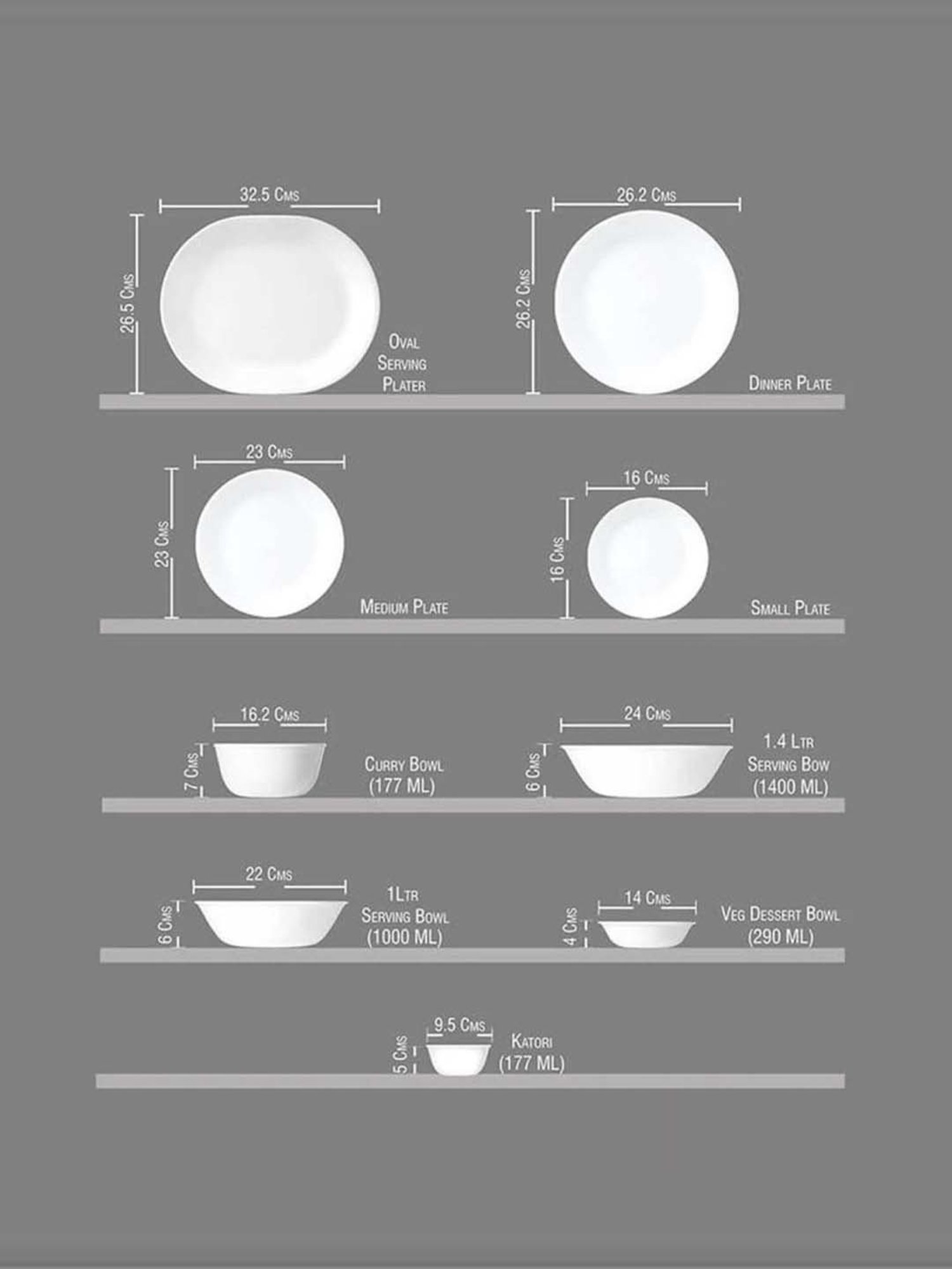 Corelle Livingware Double Ring Red-N-Blue Pack Of 6 17cm Soup Plate Double Ring Rnb 413