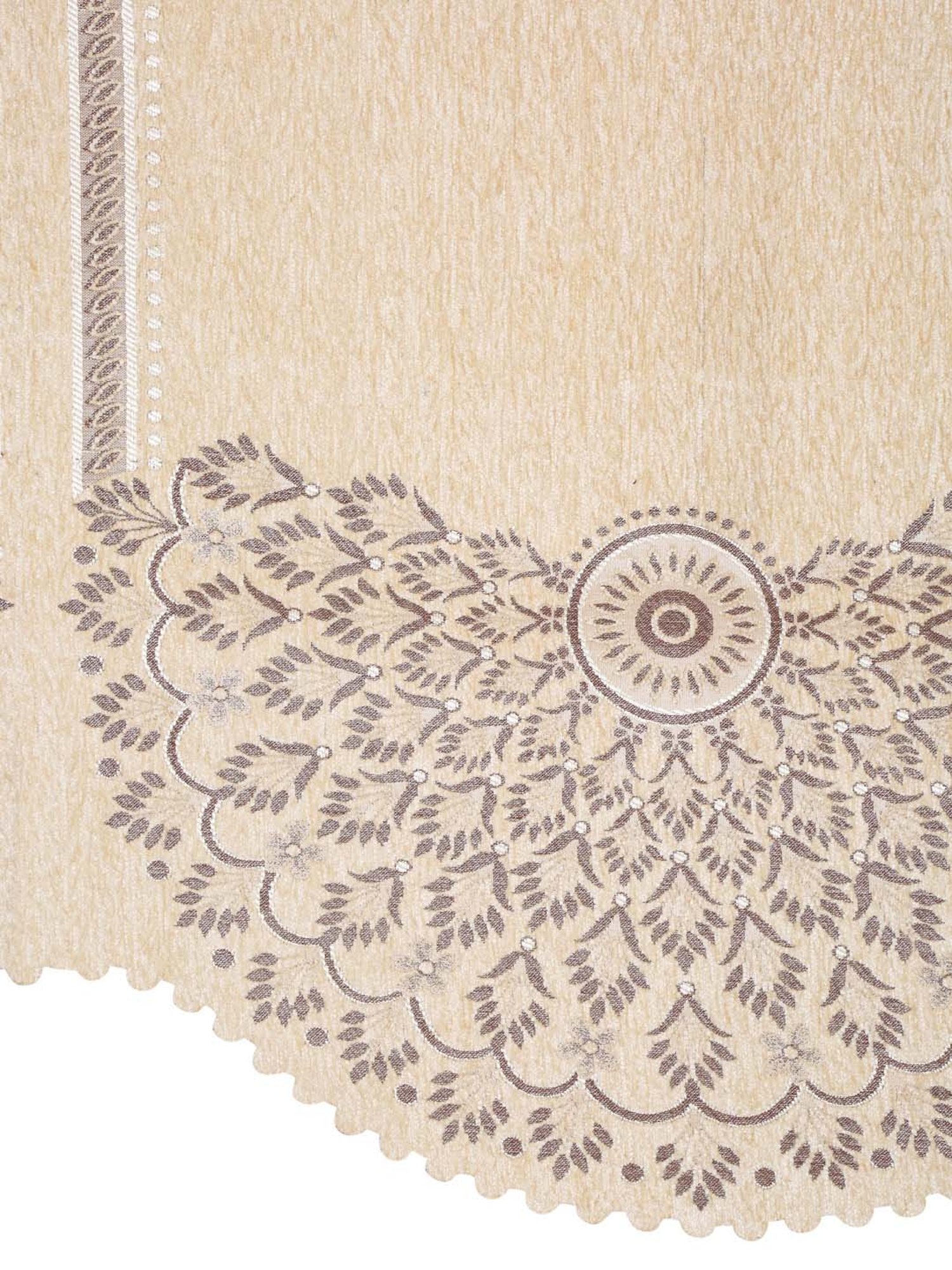 MODERN HOMES White Cotton Hand-Knotted Curtain Ropes - Set of 2