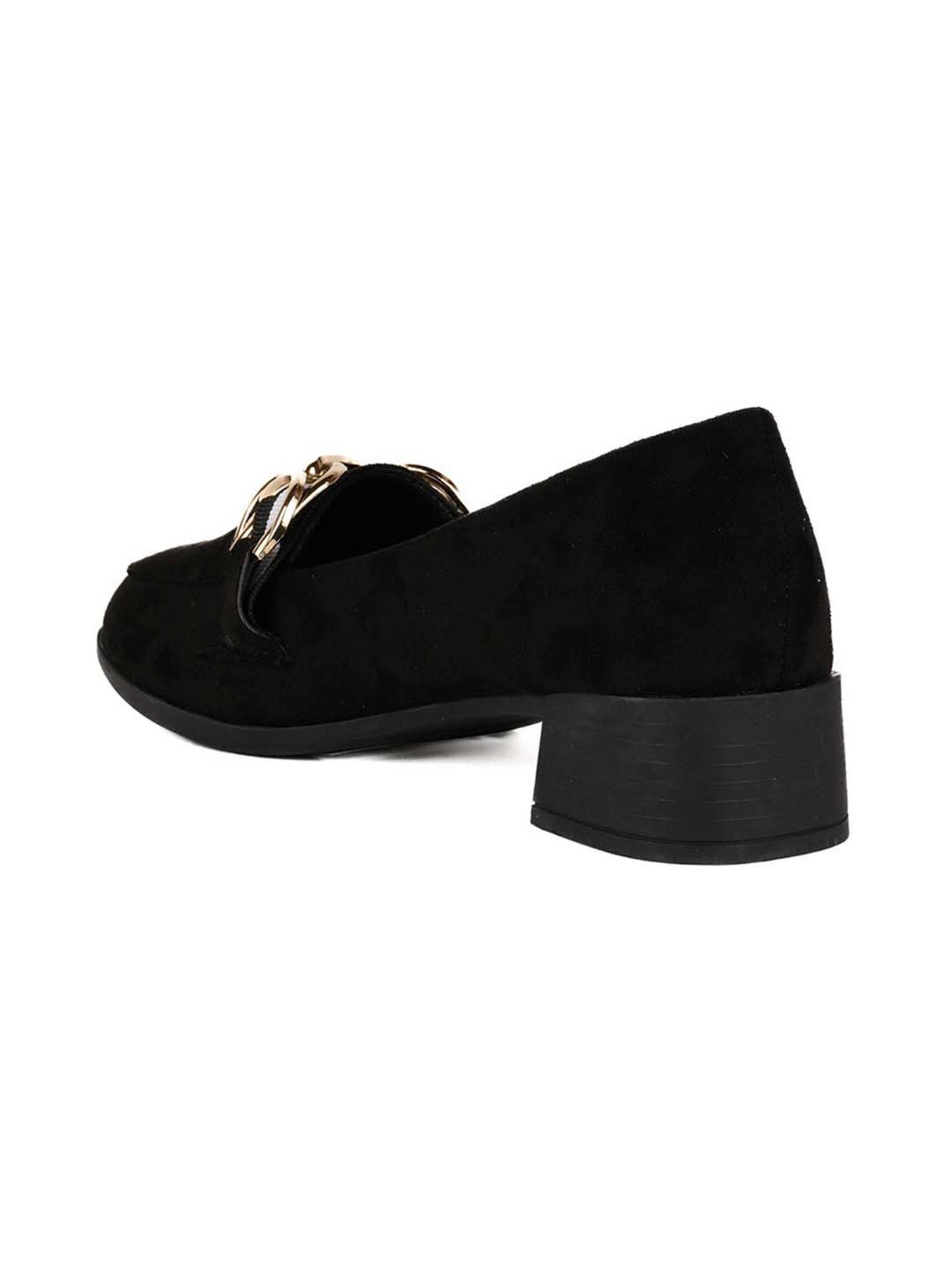 Ronnie Grey Women's Black Casual Loafers