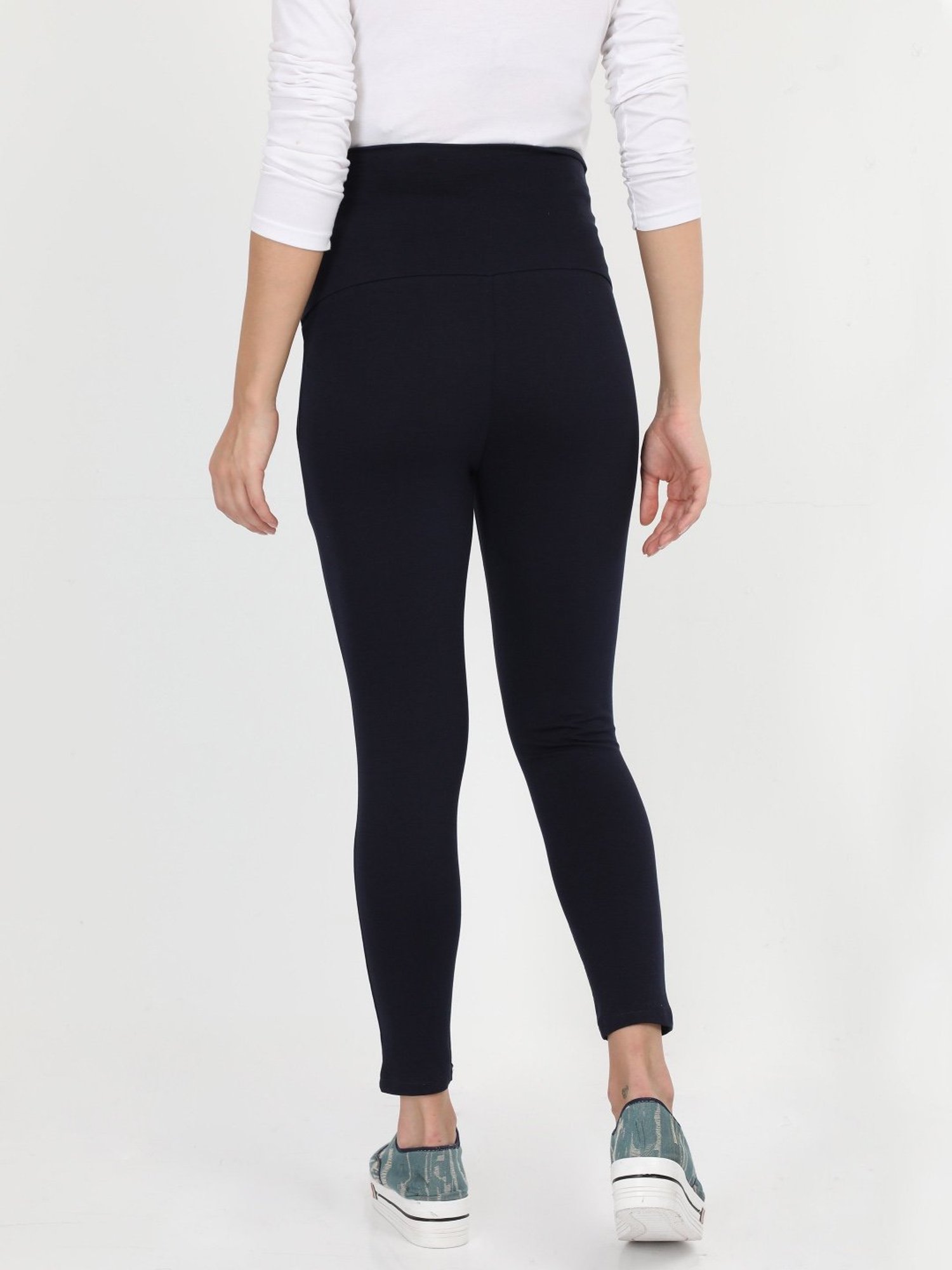 The Mom Store Navy Relaxed Fit Leggings