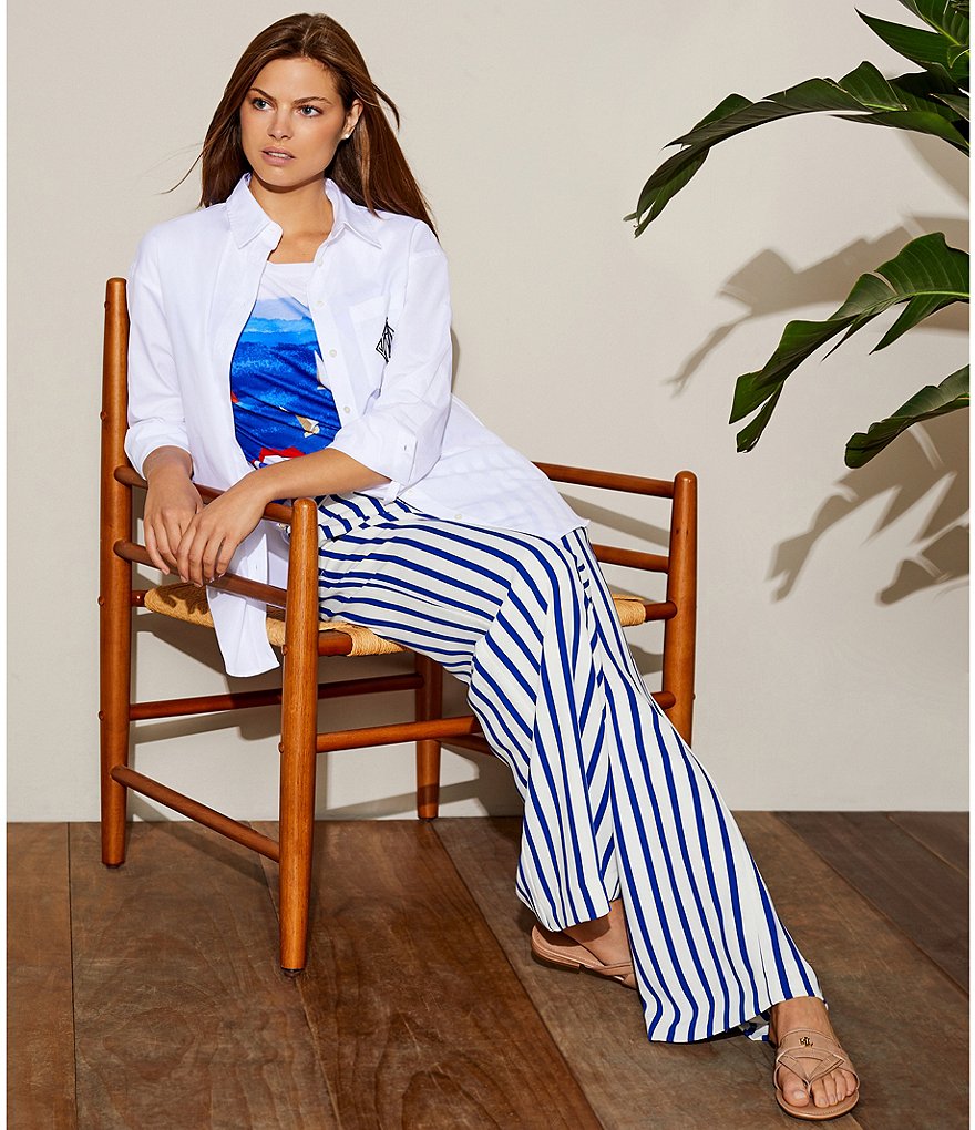 Lauren Ralph Lauren Rosalind Croco Embossed Leather Sandals