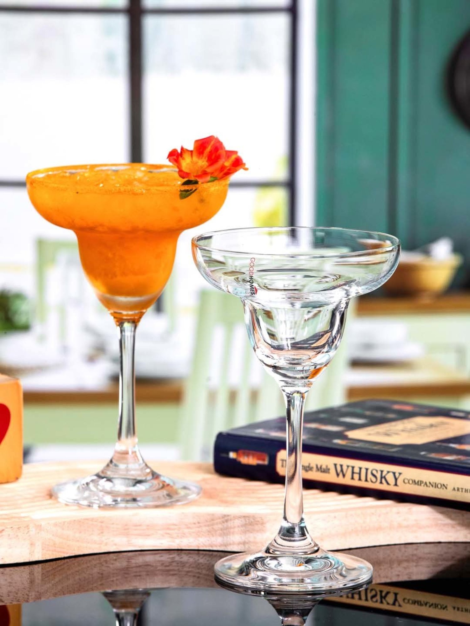 Goodhomes Transparent Glass Cocktail Tumbler Glasses - Set of 6