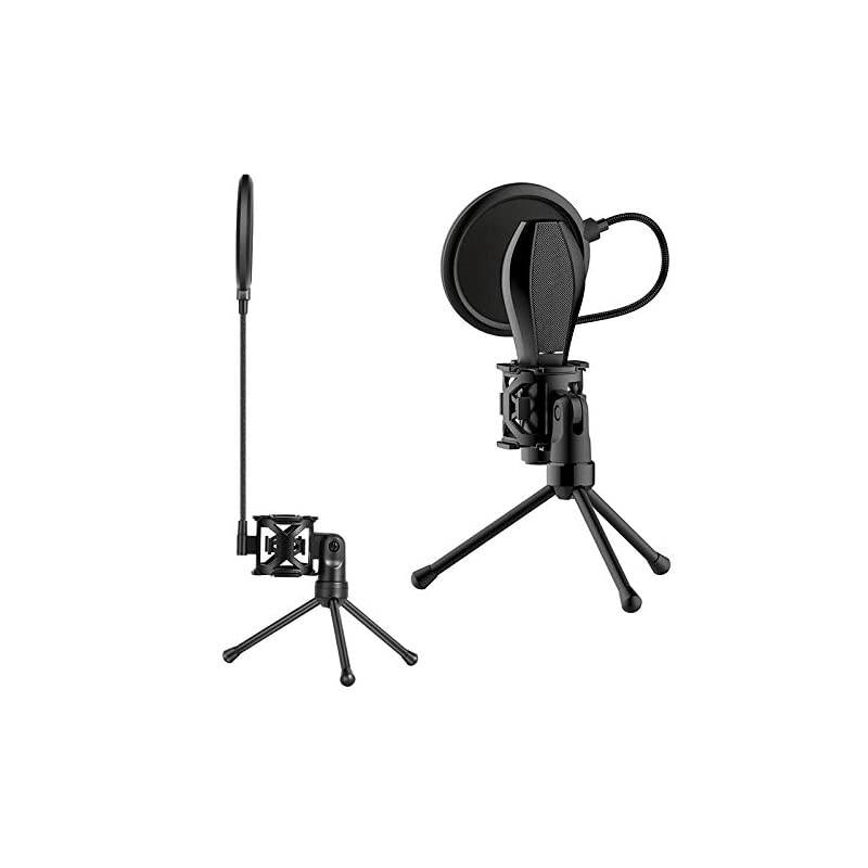 Microphone Shock Mount, Professional Microphone Shock Mount, 360 &deg; Adjustment/Precise Positioning, Suitable for Broadcast Studios, Recording Studios, Podcasts, etc.