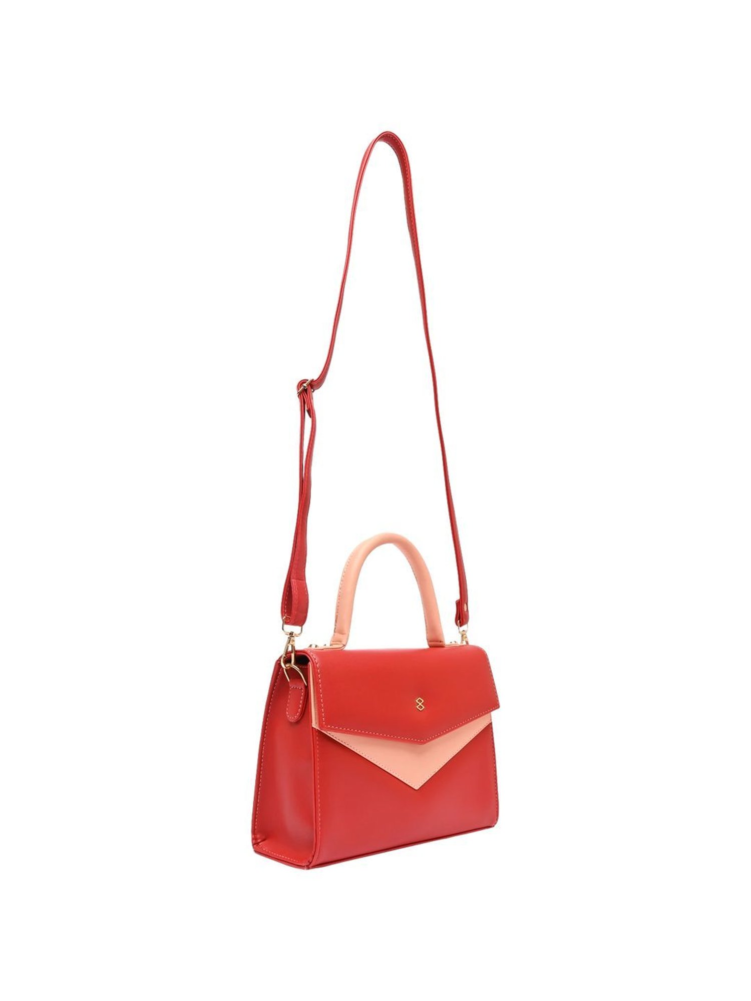 Favore Tan Solid Medium Satchels