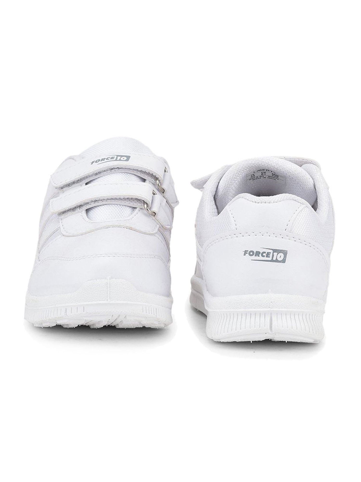 Force 10 GOLA-03 by Liberty Kids White Velcro Shoes
