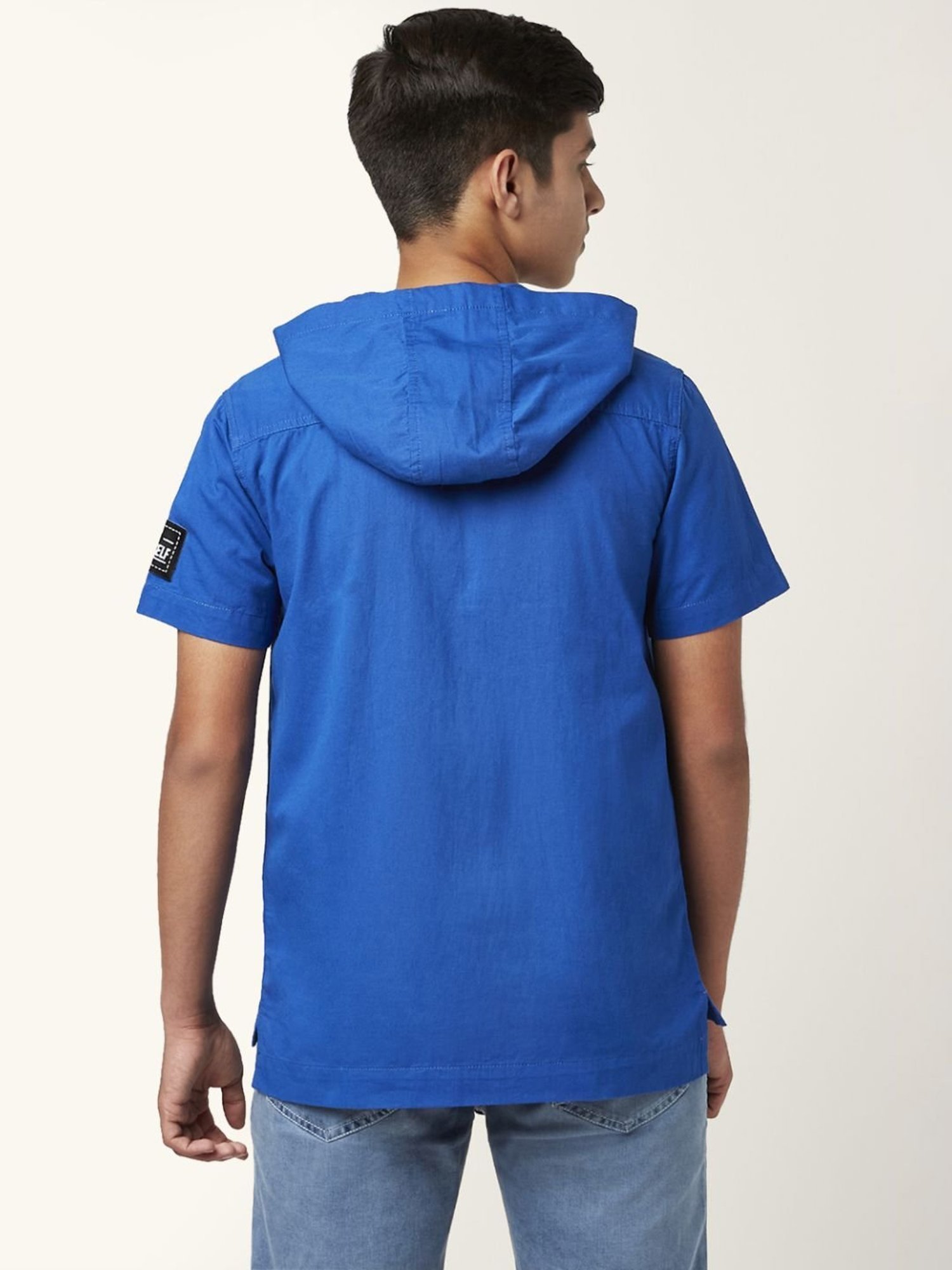 Coolsters by Pantaloons Kids Cobalt Blue Cotton Regular Fit Shirt