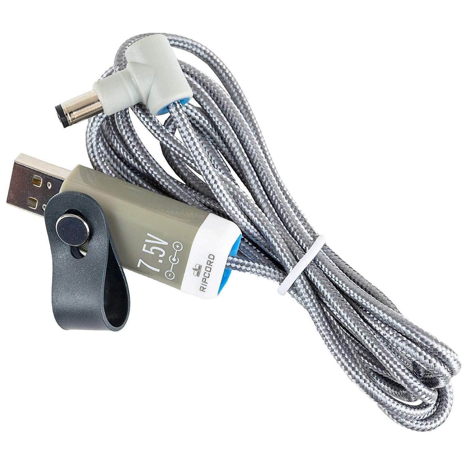 myVolts Ripcord - USB to 7.5V DC Power Cable Compatible with The Brother PT-11Q Label Printer