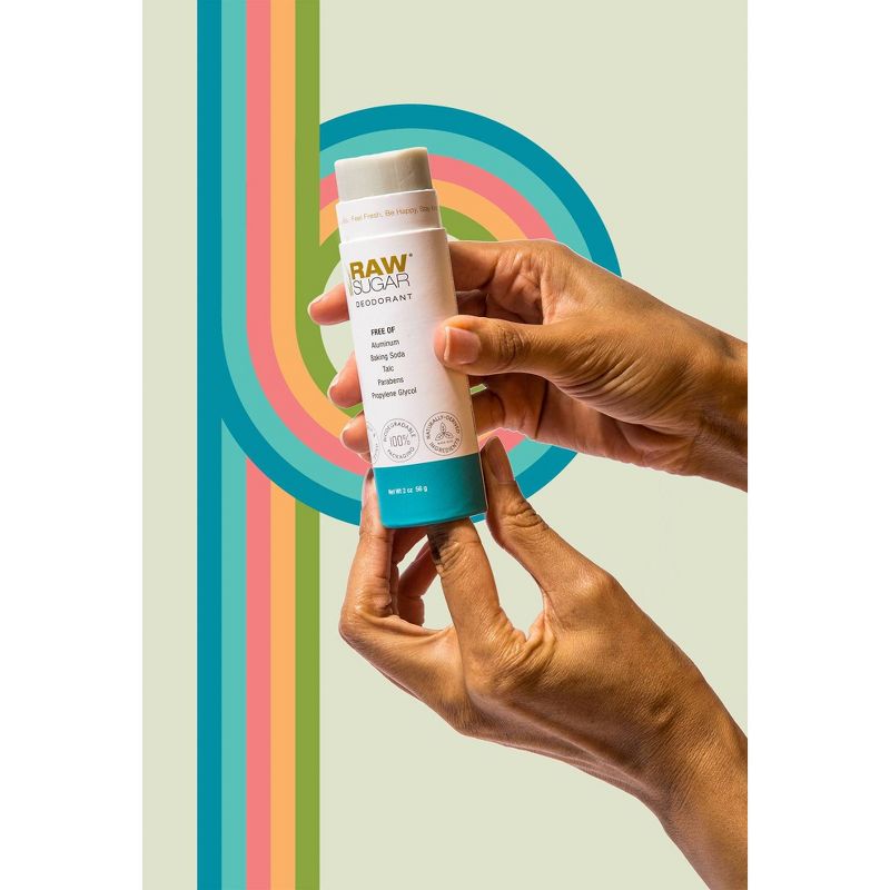 Raw Sugar Deodorant Vanilla Bean + Charcoal - 2 oz