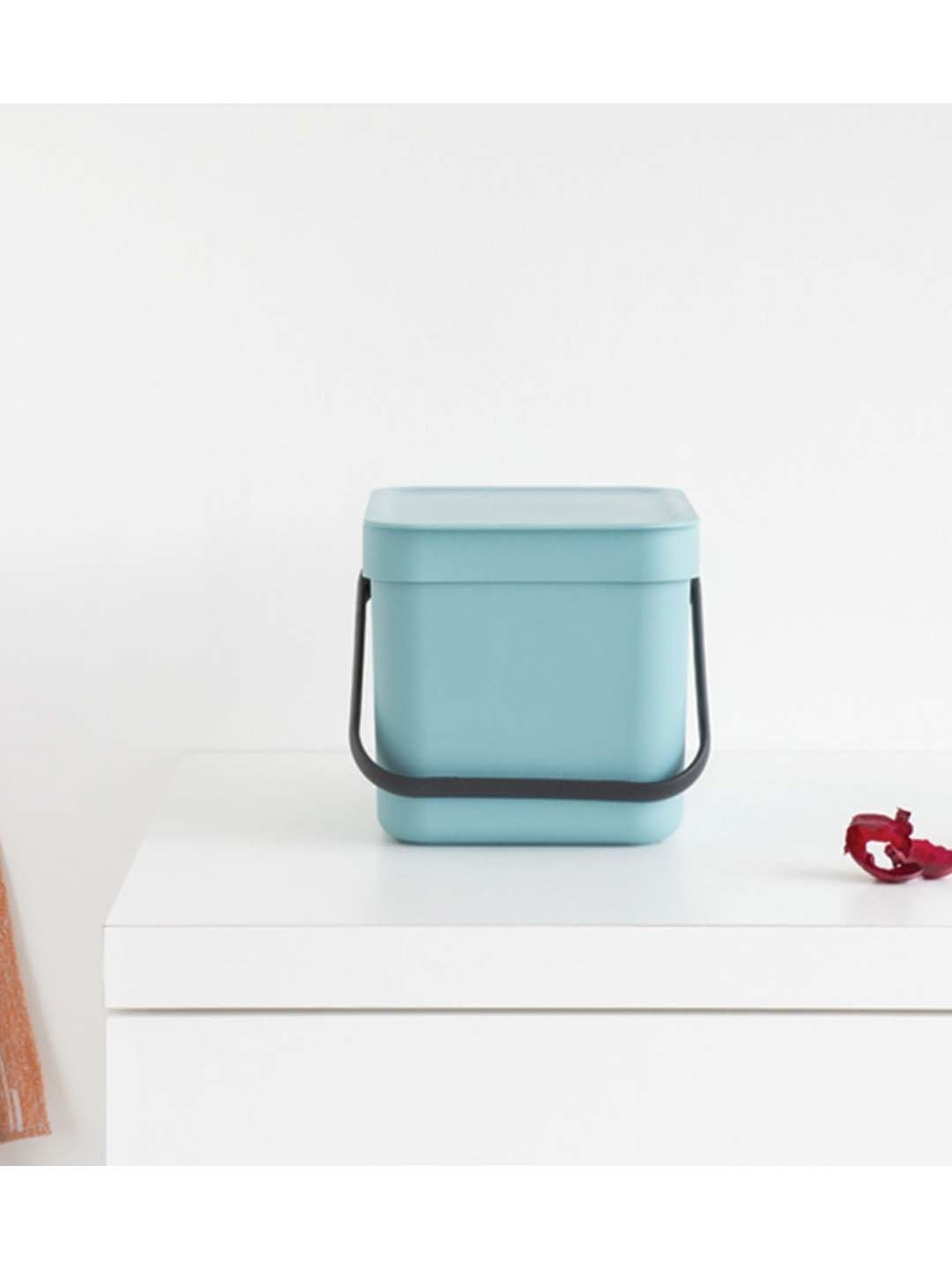 BRABANTIA Sort & Go Mint Blue Plastic Waste Bin (6 L) - Set of 1
