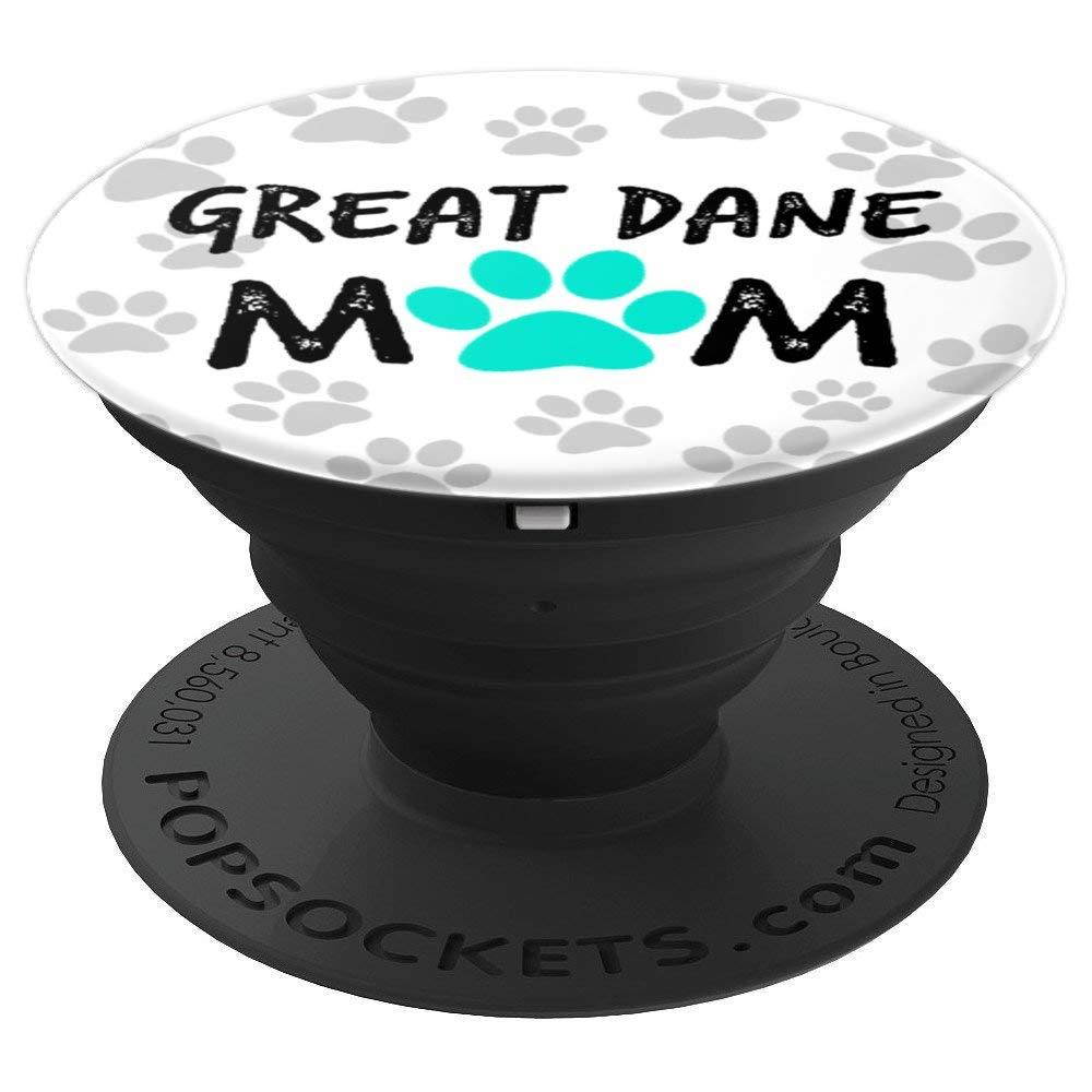 Great Dane Mom Womens Phone accessory cute Dane Dog gift - PopSockets Grip and Stand for Phones and Tablets