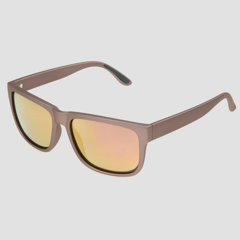 Women's Surfer Shade Sunglasses with Mirrored Polarized Lenses - All in Motion™ Gray/Beige