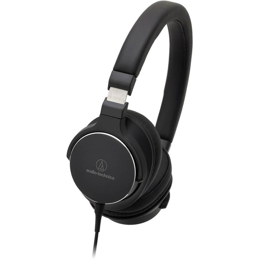 AudioTechnica ATH-SR5BTBK  Wireless Bluetooth On-Ear High-Resolution Audio Headphones (Black)