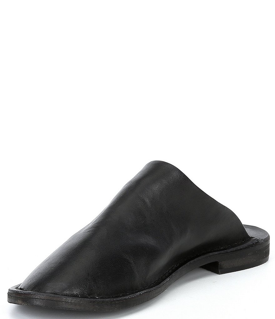 Free People Blake Stitch Down Leather Mules
