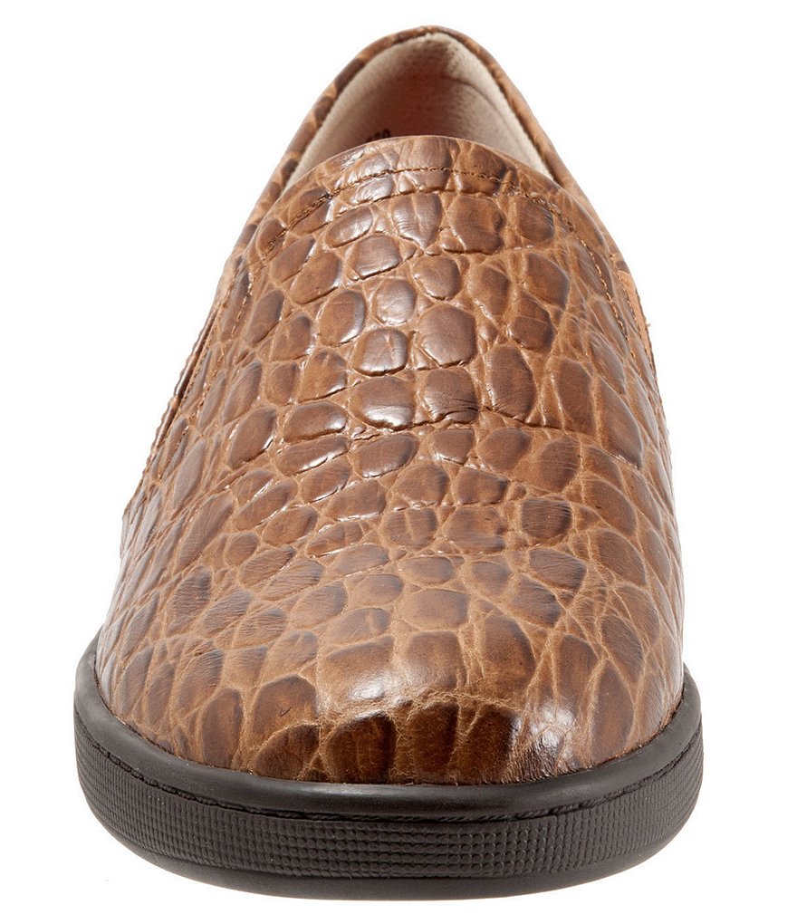 Trotters Americana Croc Embossed Slip-Ons