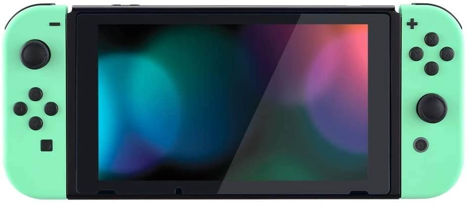 eXtremeRate Soft Touch Grip Mint Green Joycon Handheld Controller Housing with Full Set Buttons, DIY Replacement Shell Case for Nintendo Switch Joy-Con &ndash; Console Shell NOT Included