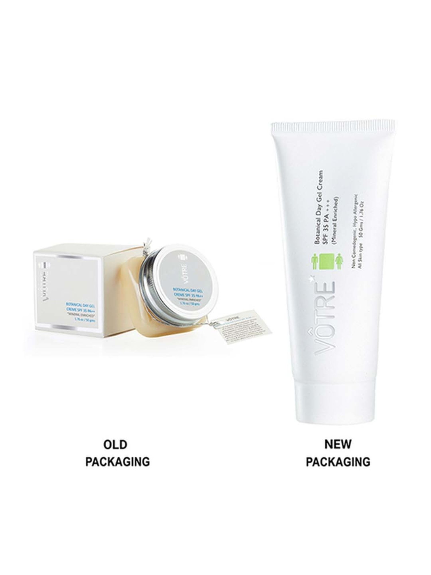 Votre Botanical Day Gel Creme Mineral Enriched SPF 35 PA +++ - 50 gm