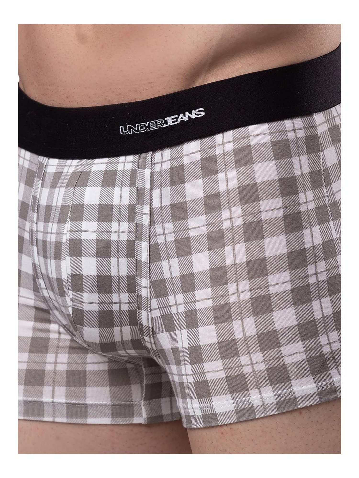 UnderJeans by Spykar Multicolor Check Trunks
