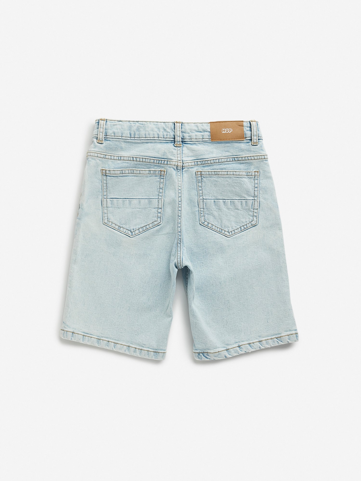HOP Kids by Westside Light Blue Mid Rise Shorts