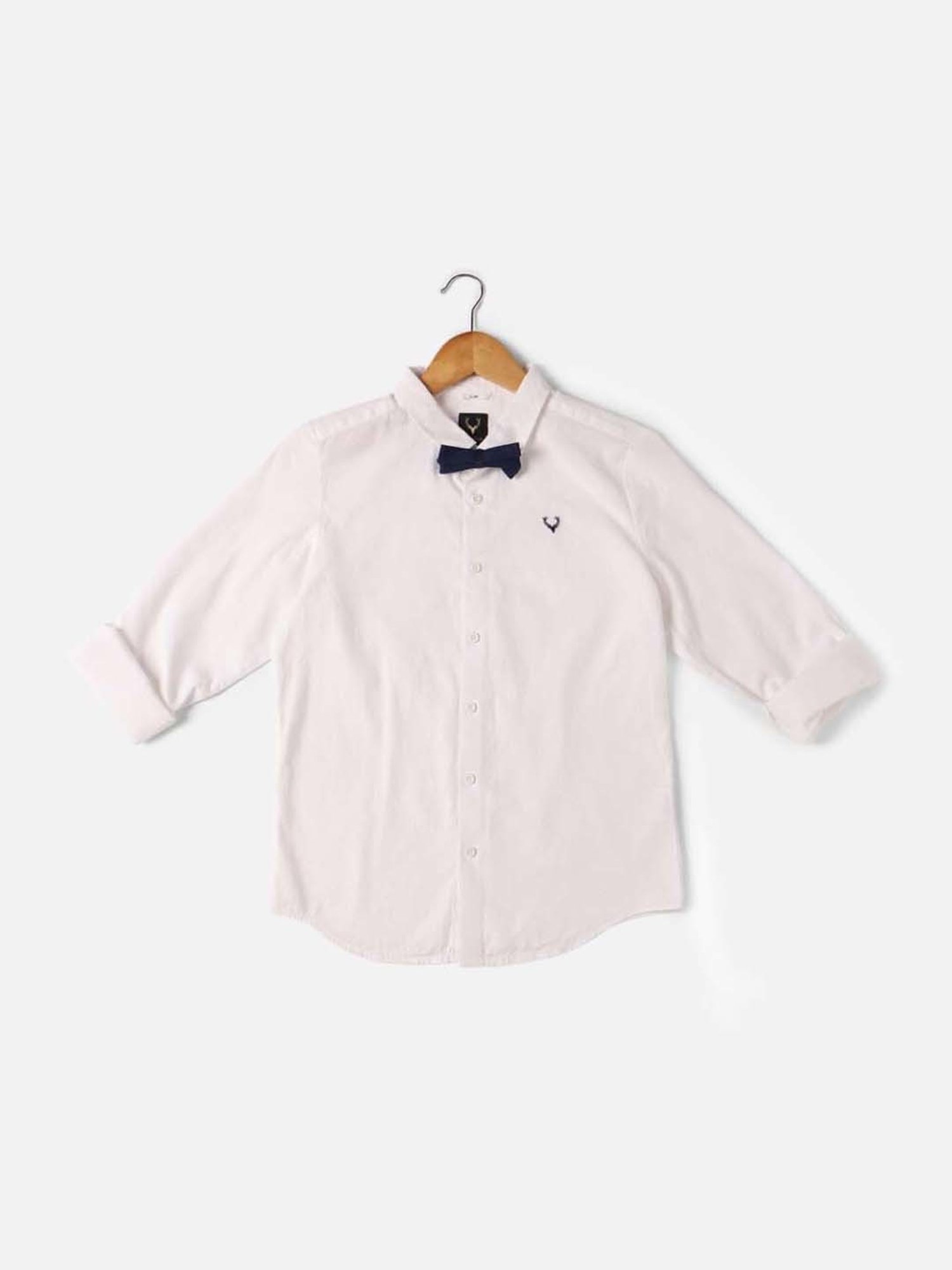 Allen Solly Junior White Logo Full Sleeves Shirt