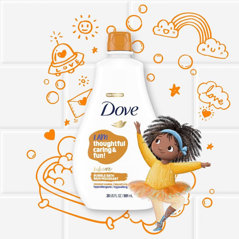 Dove Kids Care Hypoallergenic Bubble Bath Coconut Cookie - 20 fl oz