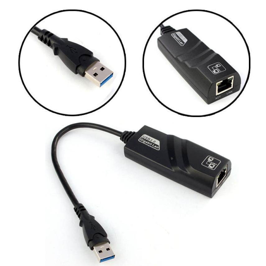 USB 3.0 Gigabit Ethernet Network LAN Adapter for Apple Macbook Air & PC Laptop