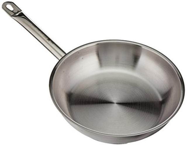 VOLLRATH 3809 Stainless Steel Fry Pan,9-1/2 In. Dia.