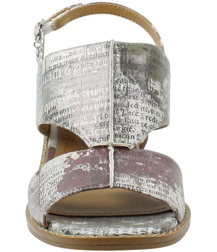 J. Renee Neela Printed Leather Espadrille Detail Sandals