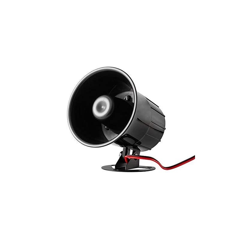 Wired Alarm Siren Horn 1tone 15W DC 12V Outdoor with Bracket for Home Security Protection System