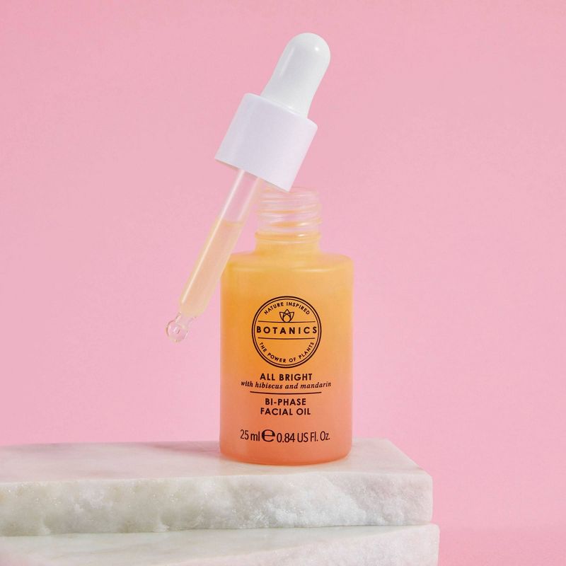 Botanics All Bright Brightening Bi-Phase Facial Oil - 0.84 fl oz