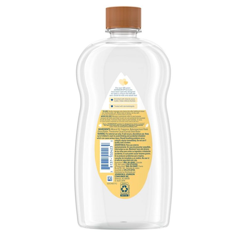 Johnson's Baby Oil with Shea & Cocoa Butter - 20oz