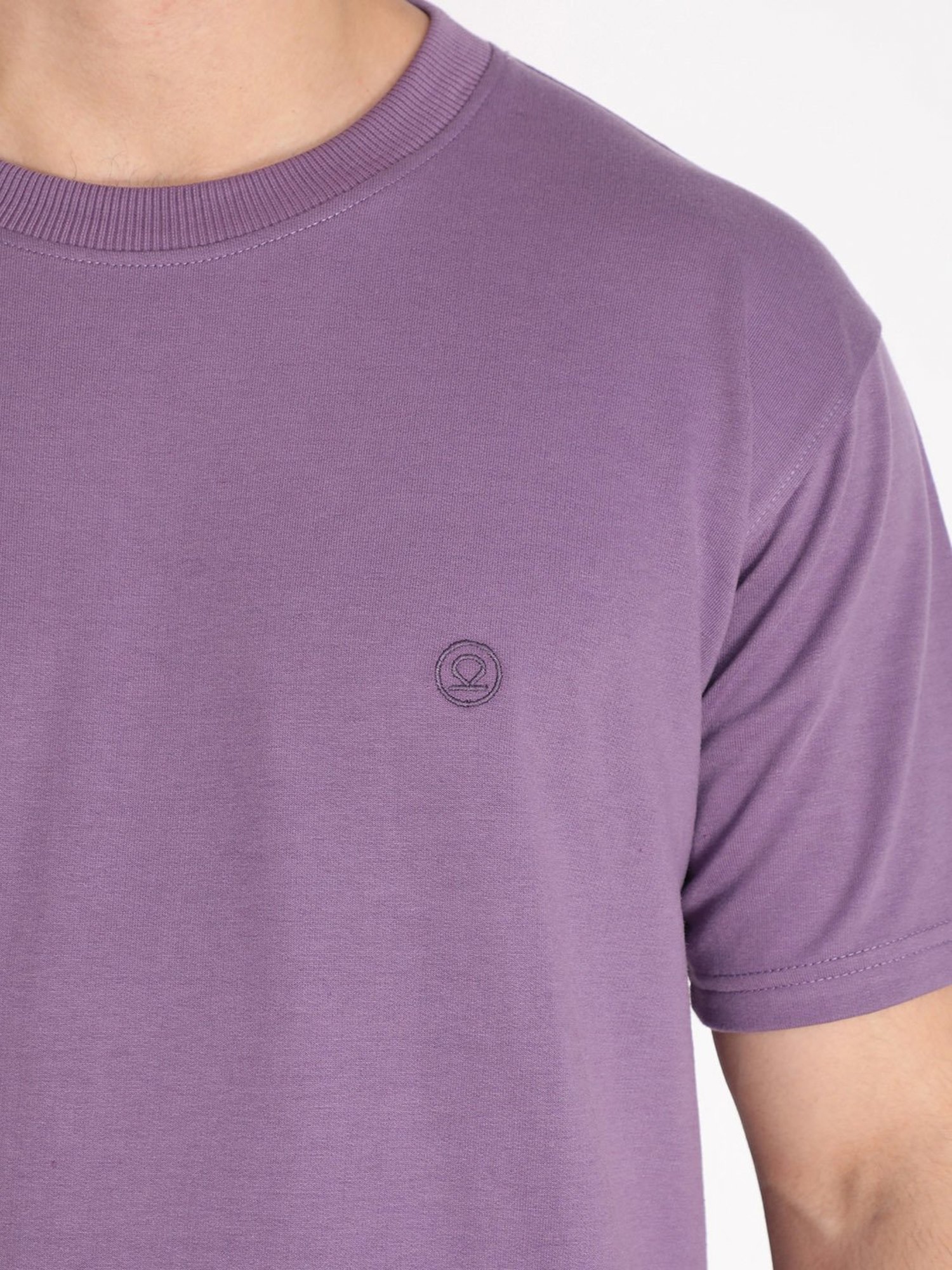 Chkokko Purple Loose Fit T-Shirt & Trackpants Set