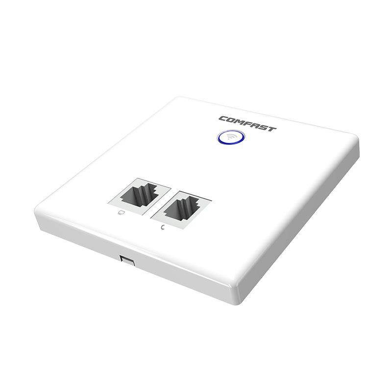 Built-in in-Wall Point for RJ45+2*RJ11 antennas AP Socket Access Wireless WiFi Hotel with 300Mbps 2*2dBi indoor port