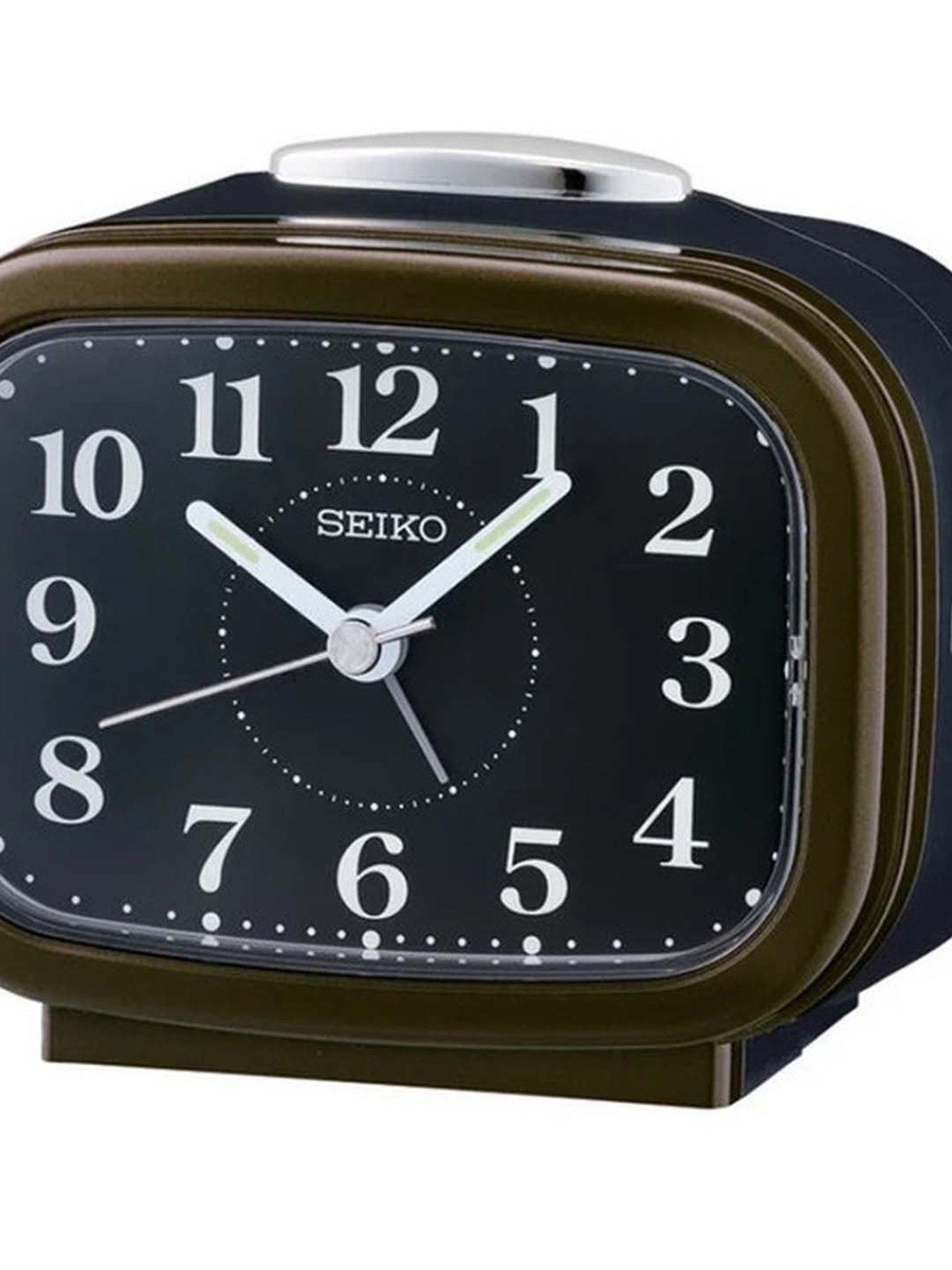 SEIKO classic black plastic wall clock with sweep movement